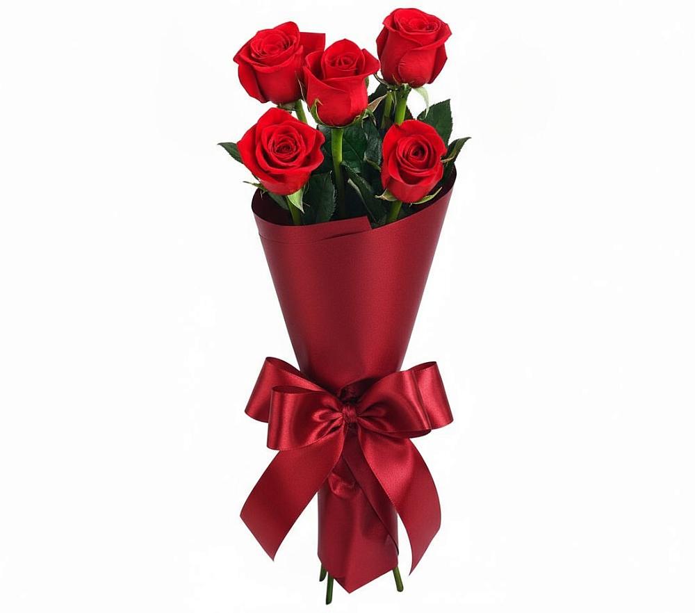 Букет 5 Красных роз Эдлесс Лав в Шадринске